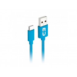 cabo-usb-tipo-c-2a-1m-cbc11bl-para-android-c3-tech