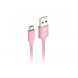 cabo-usb-micro-usb-2a-1m-cbm11pk-para-android-c3-tech