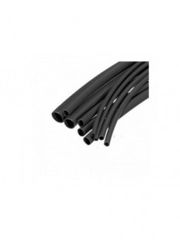 espaguete termo retratil 5.0mm preto 10 un