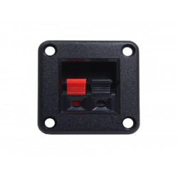 borne de pressao quadrado 2 via 4.1x4.1cm tblack 10 un