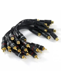 cabo de audio y 1 rca femea x 2 rca macho 20 cm yrf2rm-20 vinik 10 un