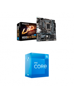 KIT PLACA MÃE GIGABYTE COM PROCESSADOR I5-12400