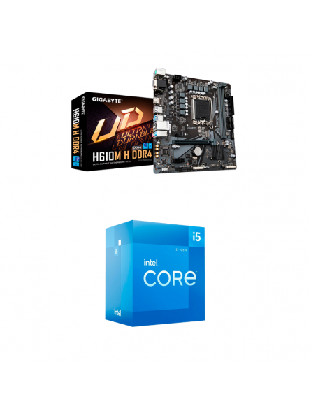 KIT PLACA MÃE GIGABYTE COM PROCESSADOR I5-12400