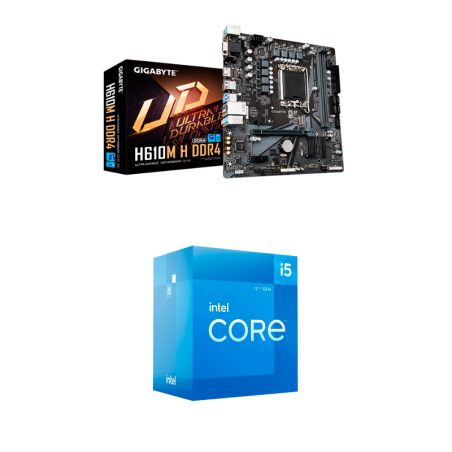 KIT PLACA MÃE GIGABYTE COM PROCESSADOR I5-12400