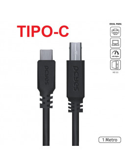 cabo-para-impressora-usb-tipo-c-para-usb-2-1-metro-pucbp1-pcyes