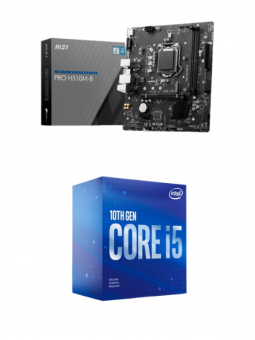 KIT PLACA MÃE MSI COM PROCESSADOR I5-10400