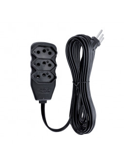 extensao-3-tomadas-slim-tripolar-preto-10m-force-line
