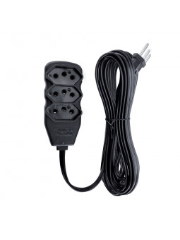 extensao-3-tomadas-slim-tripolar-preto-1m-force-line