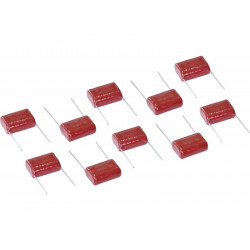 capacitor poliester 2.2uf 400v vermelho vinik 10 un