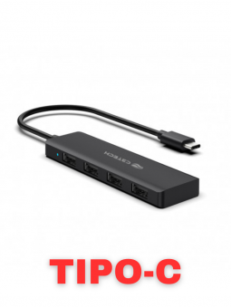 HUB USB TIPO C 4 SAIDAS USB...