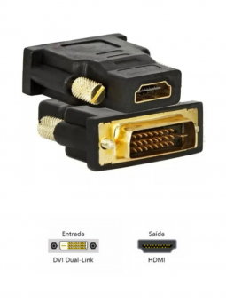 ADAPTADOR DVI MACHO X HDMI...