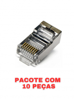 CONECTOR RJ45 CAT6 BLINDADO...