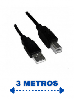 cabo-usb-20-am-x-bm-3m-preto-pcusb3001-plus-cable
