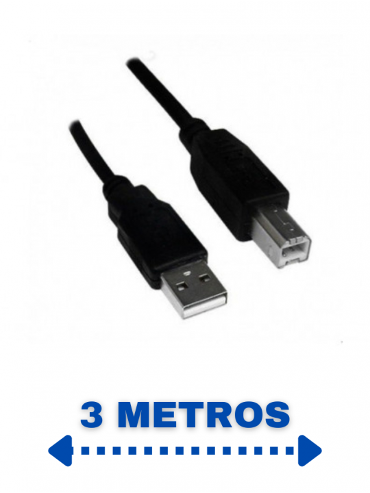 cabo-usb-20-am-x-bm-3m-preto-pcusb3001-plus-cable
