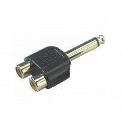 ADAPTADOR P10 MONO X 2 JACK...