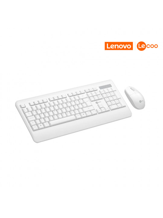teclado-e-mouse-sem-fio-kw22-branco-lecoo