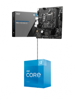 KIT PLACA MÃE MSI COM PROCESSADOR I3-10105