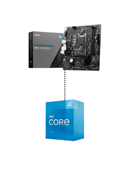 KIT PLACA MÃE MSI COM PROCESSADOR I3-10105