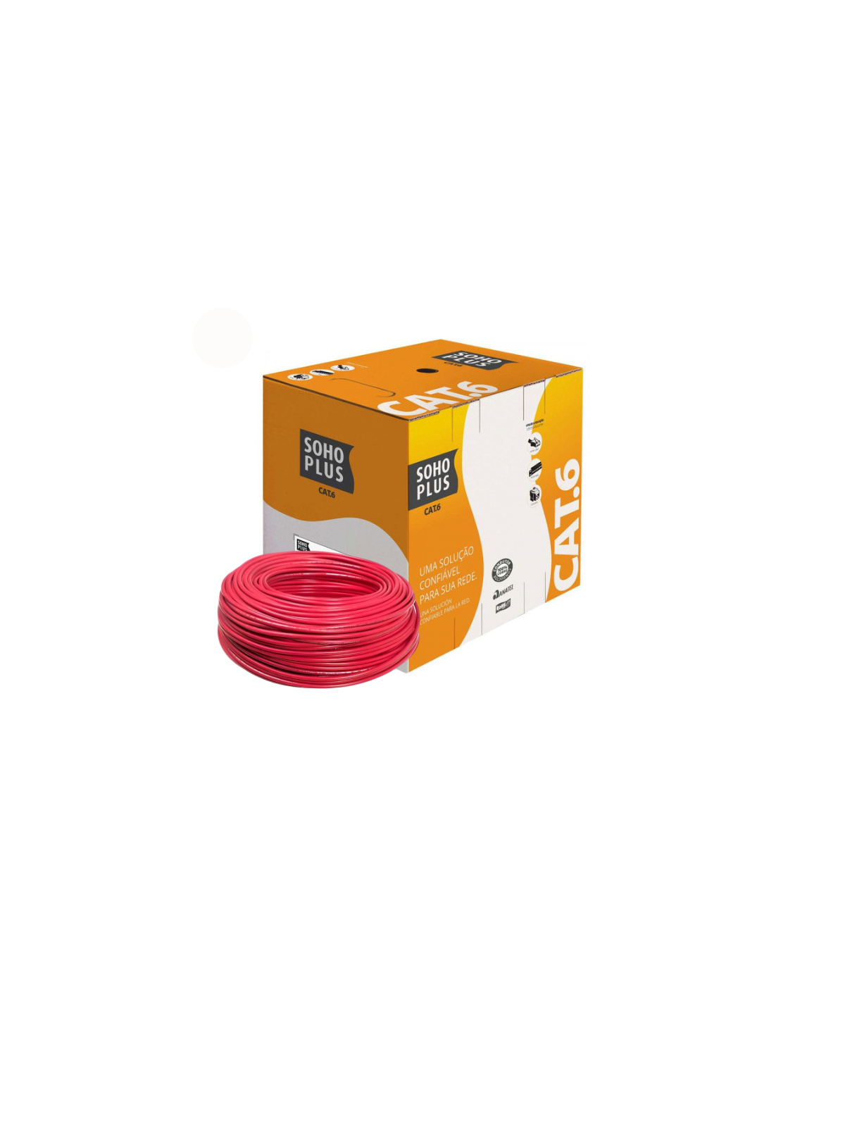 cabo-lan-utp-cat6-24-awg-4-pares-35m-vermelho-claro-soho-plus