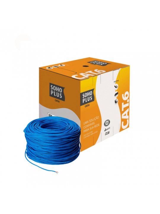 cabo-lan-utp-cat6-24-awg-4-pares-rohs-305m-azul-soho-plus