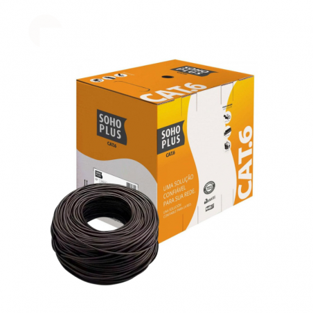 cabo-lan-utp-cat6-24-awg-4-pares-rohs-305m-preto-soho-plus