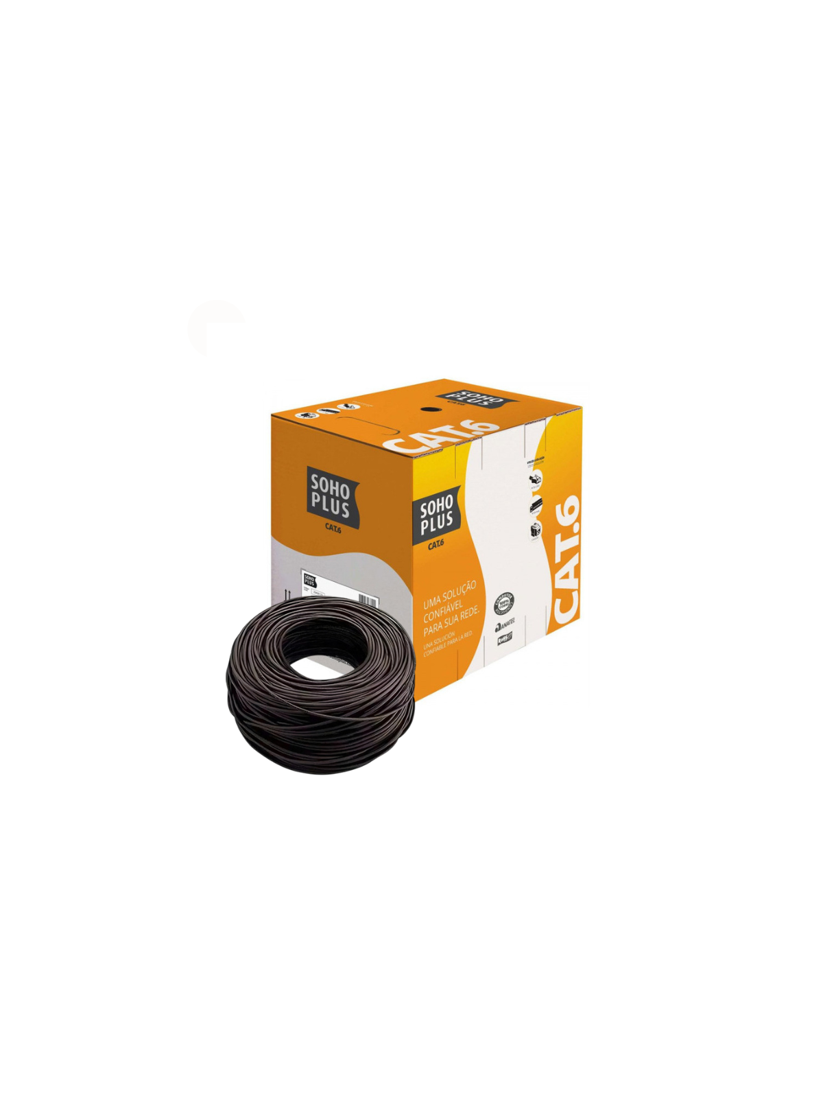 cabo-lan-utp-cat6-24-awg-4-pares-rohs-35m-preto-soho-plus