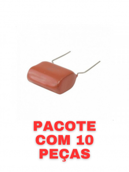 capacitor poliester 4m7 250v tblack 10 un