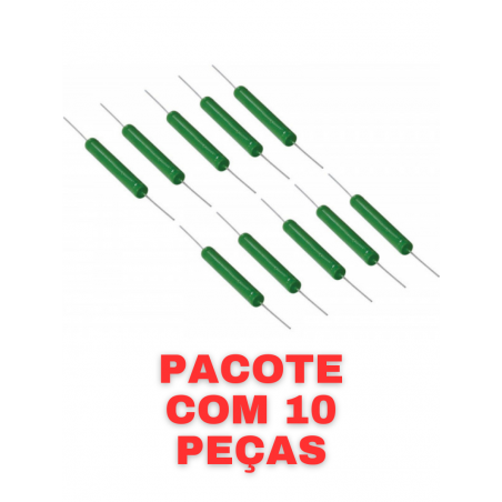 resistor ax 20w 15r verde vinik 10 un