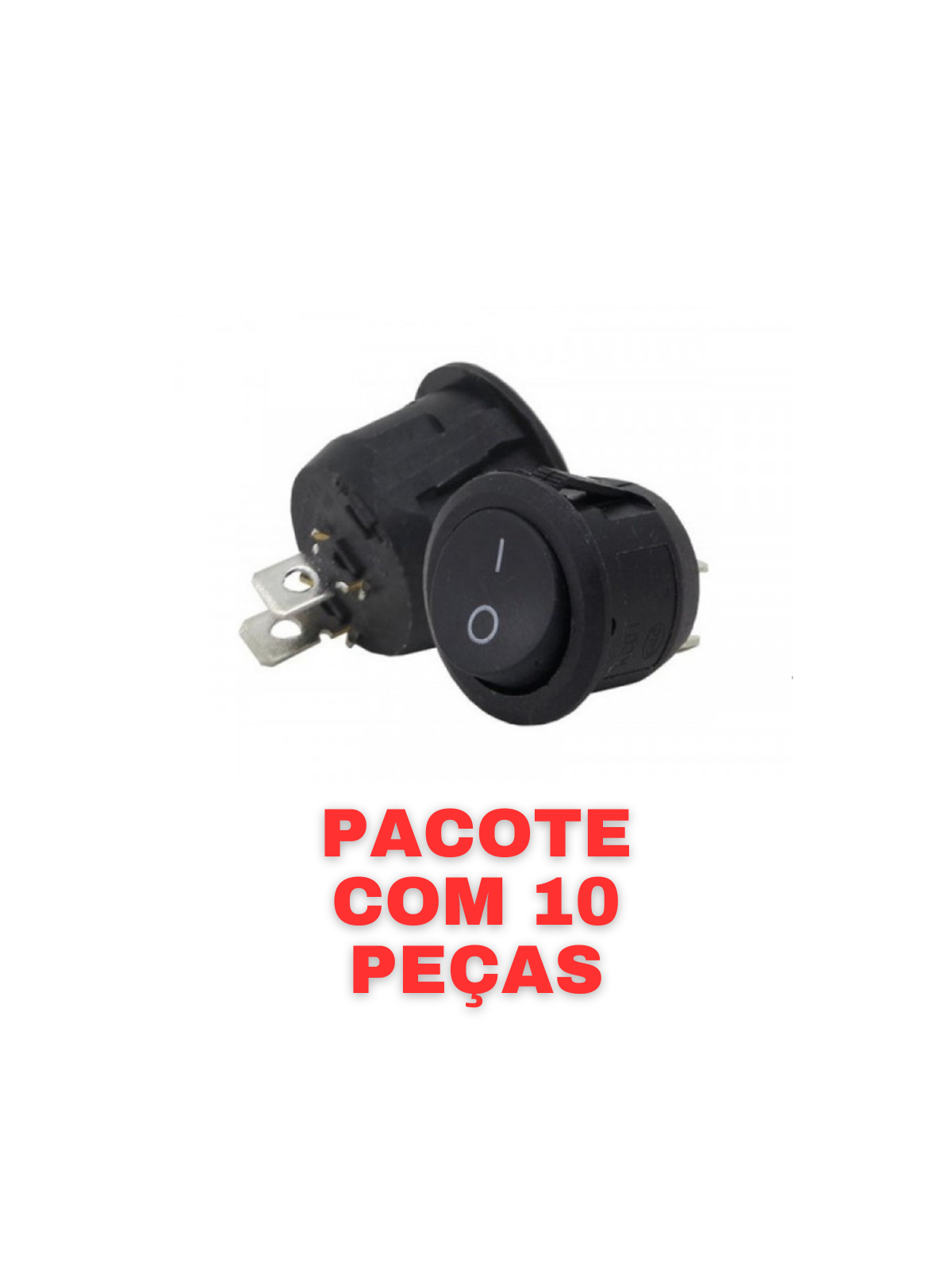 chave gangorra 2 pinos redonda tblack 10 un