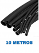 espaguete termo retratil 8.0mm preto 10 un