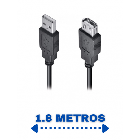 cabo extensor usb 2.0 uamaf-18 vinik 10 un
