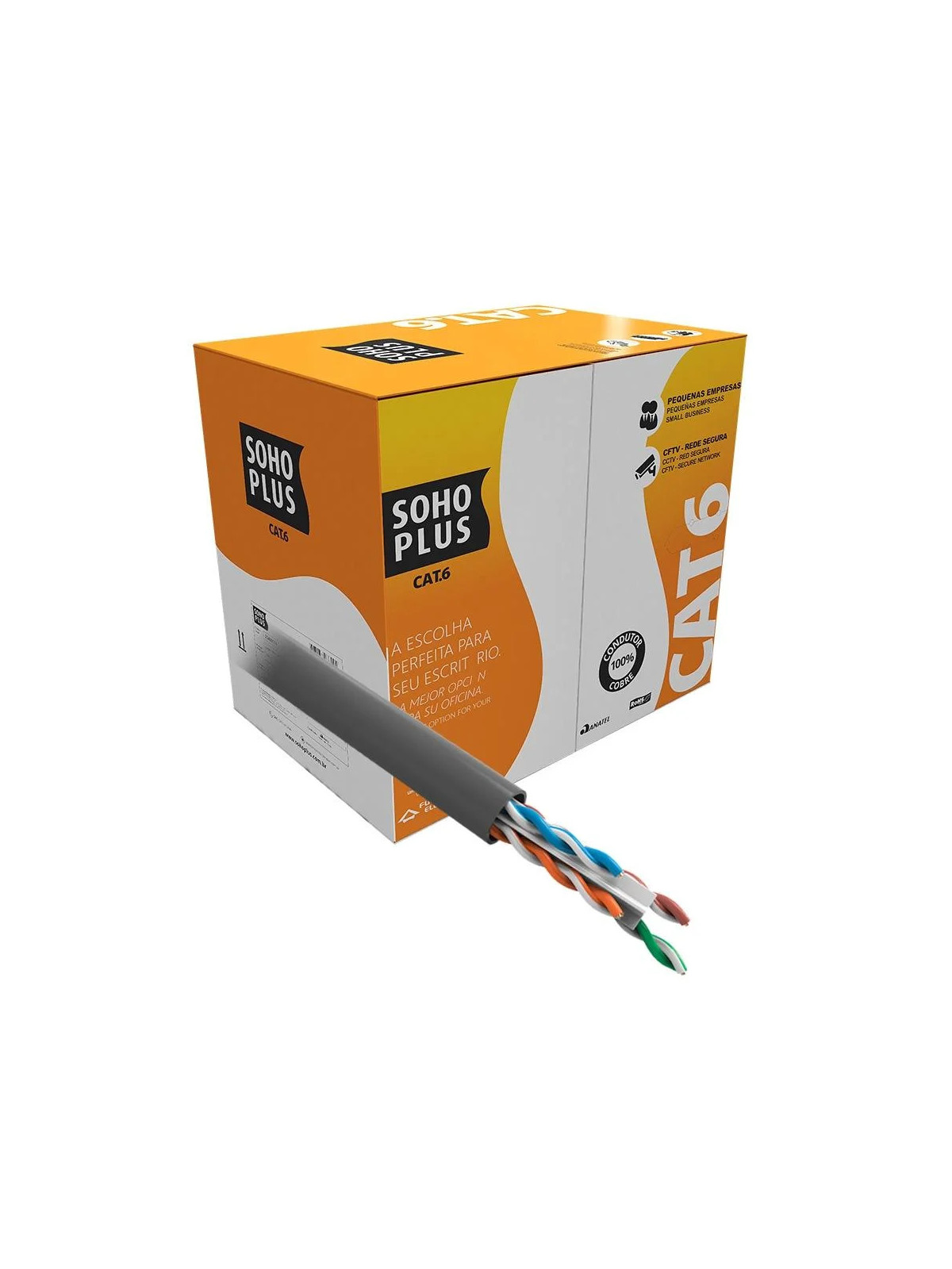 cabo-lan-utp-cat6-24-awg-4-pares-rohs-35m-cinza-soho-plus