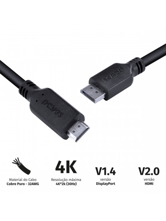 cabo-displayport-14-p-hdmi-macho-20-pdphm2-pcyes