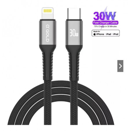 cabo-tipo-c-ios-2m-3w-cb68-agold