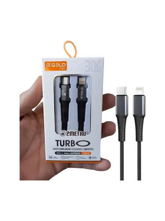 cabo-tipo-c-ios-2m-3w-cb68-agold