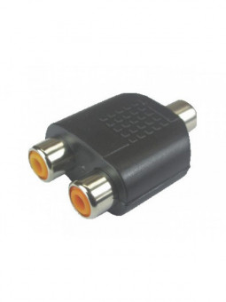adaptador jack rca x 2 jack rca tblack 10 un