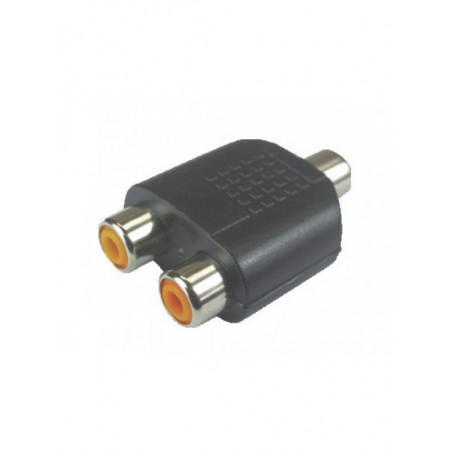 adaptador jack rca x 2 jack rca tblack 10 un