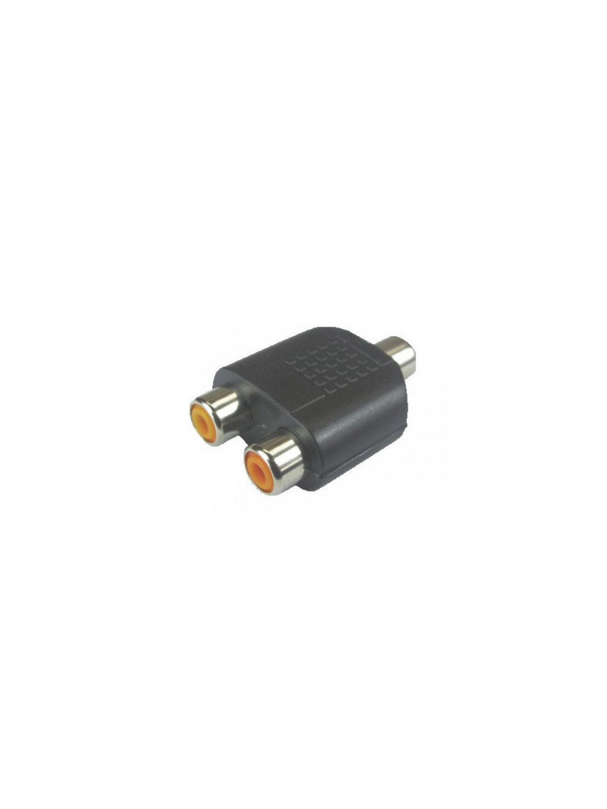 adaptador jack rca x 2 jack rca tblack 10 un