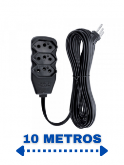 extensao-3-tomadas-slim-tripolar-preto-10m-force-line