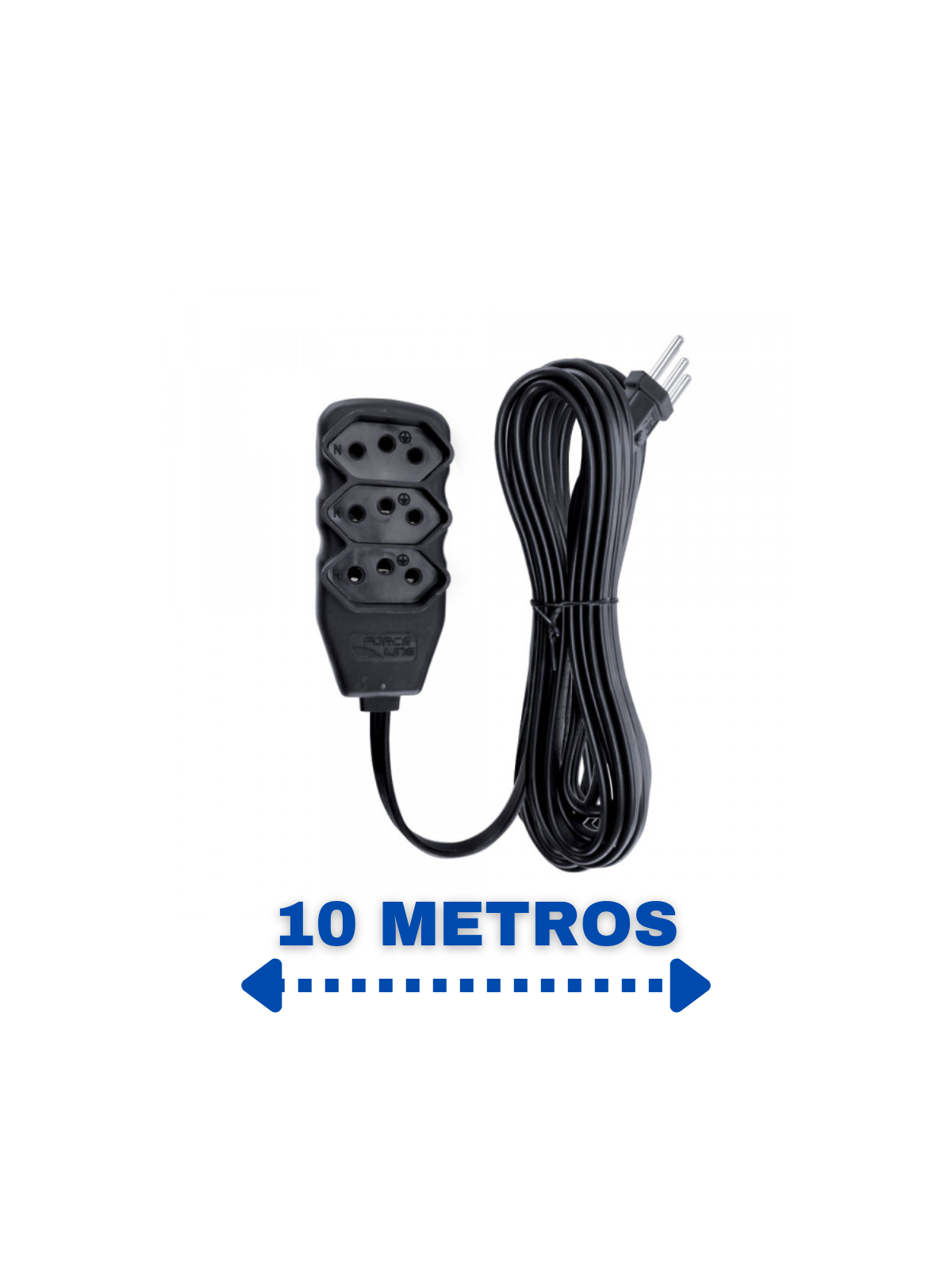 extensao-3-tomadas-slim-tripolar-preto-10m-force-line