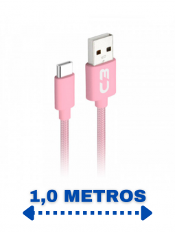 cabo-usb-tipo-c-2a-1m-cbc11pk-para-android-c3-tech