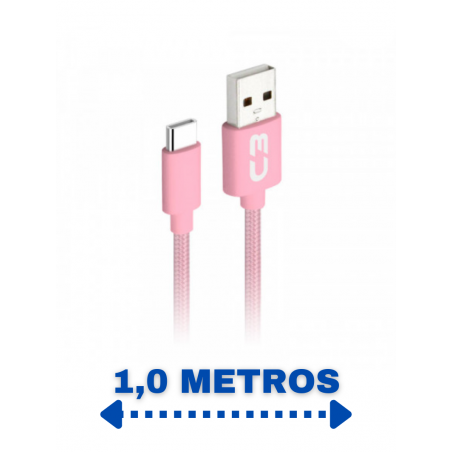 cabo-usb-tipo-c-2a-1m-cbc11pk-para-android-c3-tech