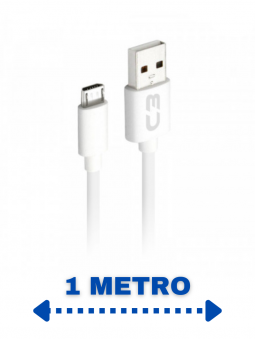 cabo-usb-micro-usb-2a-1m-cbm1wh-para-android-c3-tech