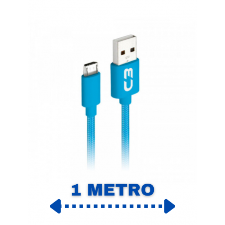 cabo-usb-micro-usb-2a-1m-cbm11bl-para-android-c3-tech