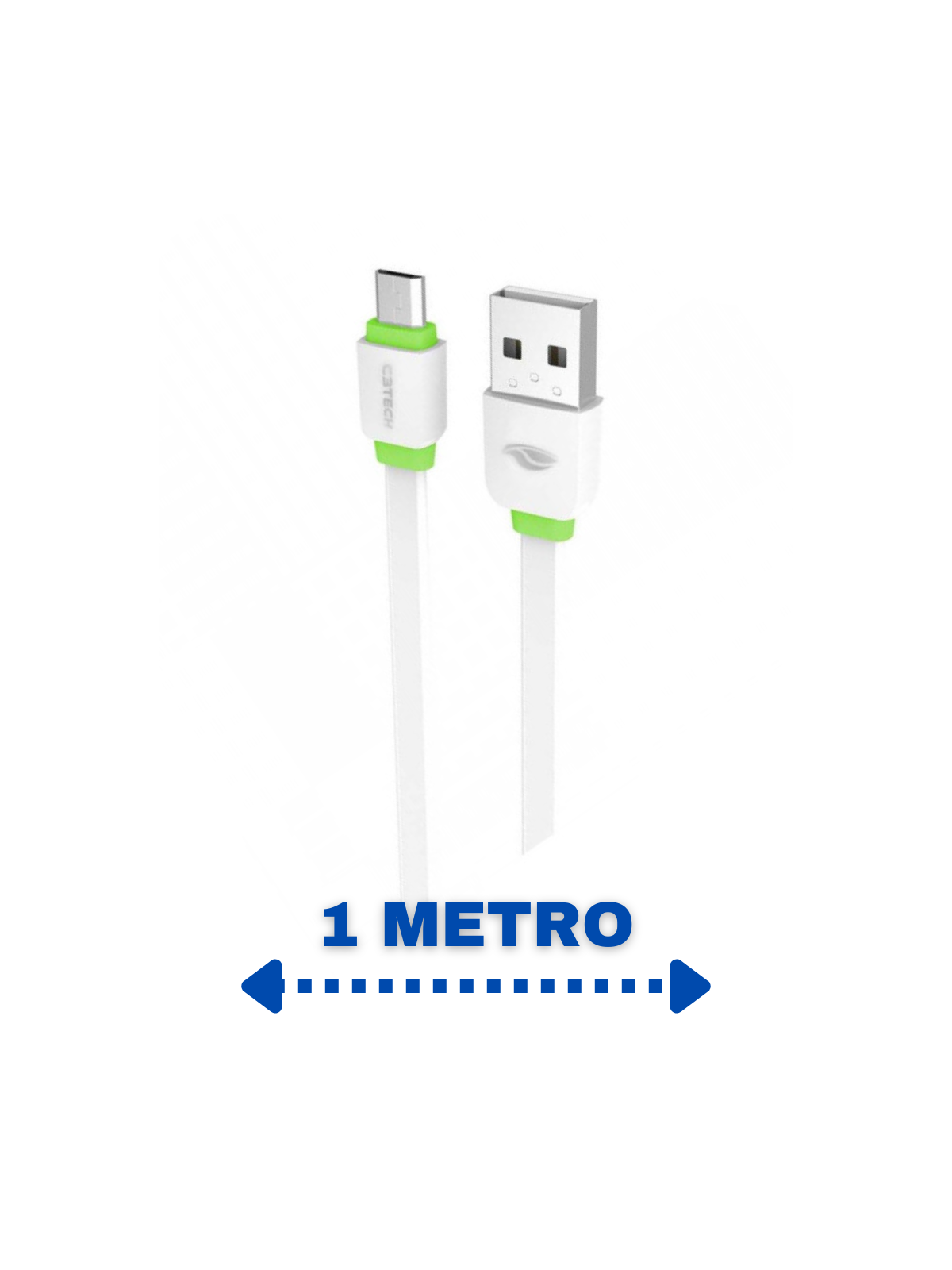 cabo-usb-micro-usb-2a-1m-cb1wh-para-android-c3-tech