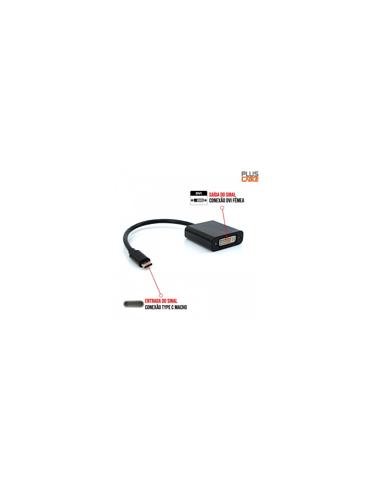 adaptador-usb-tipoc-para-dvi-adp31bk-plus-cable