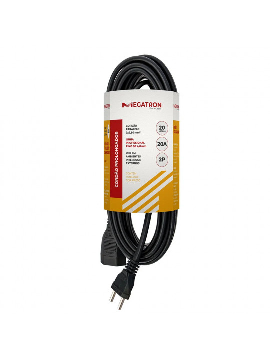 cordao-prolongador-pp-2a-2-polos-15m-megatron